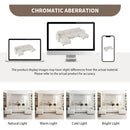 116x58" Velvet Modular Sectional Sofa,U Shaped Reversible Couch Set,Free Combination,6 Seat Sleeper Cloud Sofa Bed with Ottoman,Convertible Oversized Indoor Furniture Pieces for Living Room,Beige