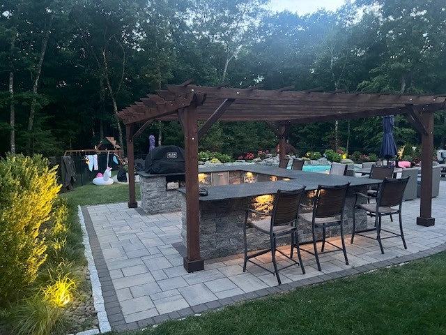 Outdoor Super Deck Redwood Pergola