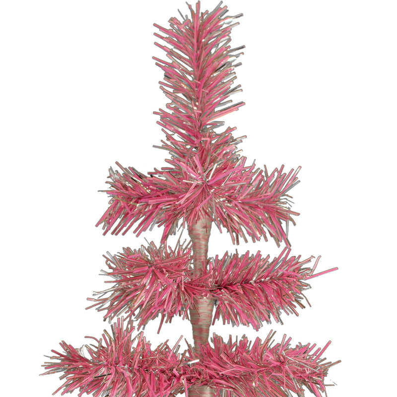 Pink & Silver Firework Christmas Tree