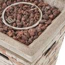 Alora 19-Inch Outdoor 40K BTU Natural Stone Fire Column (SAK36771)