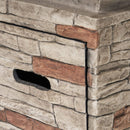 Alora 19-Inch Outdoor 40K BTU Natural Stone Fire Column (SAK36771)