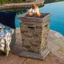 Alora 19-Inch Outdoor 40K BTU Natural Stone Fire Column (SAK36771)