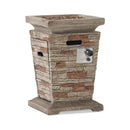 Alora 19-Inch Outdoor 40K BTU Natural Stone Fire Column (SAK36771)