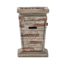 Alora 19-Inch Outdoor 40K BTU Natural Stone Fire Column (SAK36771)