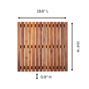 Redfish Oiled Teak Shower and Bath Mat 19.6″ x 19.6″