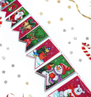 Christmas Flags - red 193CS Counted cross stitch kit with plastic canvas