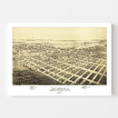 Vintage Map of Aurora, Missouri 1891