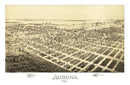 Vintage Map of Aurora, Missouri 1891