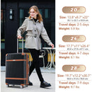 Hardshell Luggage Sets 3 Piece double spinner 8 wheels Suitcase with TSA Lock Lightweight 20"24"28"
