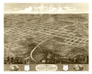Vintage Map of Independence, Mississippi 1868