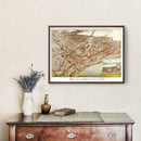 Vintage Map of Kansas City, Missouri 1895