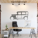 1931 Model A Detailed Metal Car Wall Art - MT0015