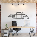 1932 De Luxe Five-Window Coup Metal Car Wall Art - MT0005