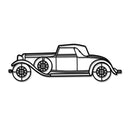 1932 KB LeBaron Convertible Roadster Metal Car Wall Art - NC0016