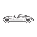1939 Type D Metal Car Wall Art - NC0007