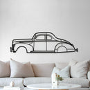 1940 De Luxe Coup Metal Car Wall Art - MT0008