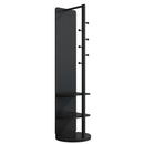 Full-length mirror, rubber wood + mirror, 68.8 x 19.6 inches (mirror width: 15.7 inches) large full-length mirror, easy to dress, organize and place in the bedroom/living room/office/cloakroom (black)