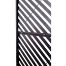Outdoor & Indoor Privacy Screen Metal Privacy Screen 76' H×48' W, Freestanding Decorative Privacy Screen for Deck Balcony Patio, Privacy Fence Panels for Outside Lawn Garden PS113 BLACK