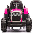 Ride on Tractor with Trailer,24V Battery Powered Electric Tractor Toy, 200w*2motor 1.86-4.97MPH/Remote Control,electric car for kids,Three speed adjustable,USB,MP3 ,Bluetooth,LED light, safety belt.