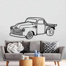 1953 Custom Truck Perspective Metal Car Wall Art - NC1248