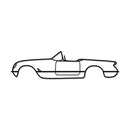 1953 Corvette Metal Car Wall Art - MT0027