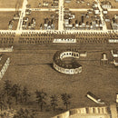 Vintage Map of Mandan, North Dakota 1883