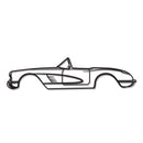 1956 Corvette C1 Metal Car Wall Art - NC0041