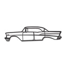 1957 Belair Sedan Metal Car Wall Art - NC0048