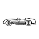 1957 250 Testa Rossa Metal Car Wall Art - NC0050