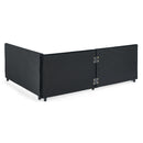 Full Size Daybed with Trundle Upholstered Tufted Sofa Bed, Sofa Bed Frame with Comfortable Backrest and Armrests, Velvet, Black(79.5''x58''x25'')