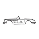 1960 Corvette Metal Car Wall Art - NC0060