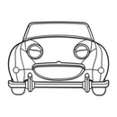 1961 Bugeye Sprite Front View Metal Car Wall Art - MT0061