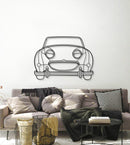 1961 Bugeye Sprite Front View Metal Car Wall Art - MT0061