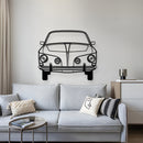 1965 Karmann Ghia Front View Metal Car Wall Art - MT1376