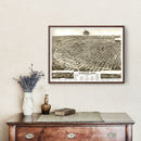 Vintage Map of Lincoln, Nebraska 1889