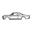 1966 Corvair Metal Car Wall Art - NC0083