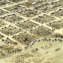 Vintage Map of Nebraska City, Nebraska 1868