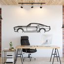 1967 Mustang Detailed Metal Car Wall Art - MT0100