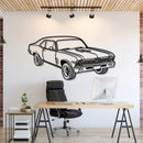 1969 Nova Yenko Perspective Metal Car Wall Art - NC1250