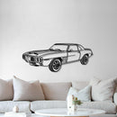 1969 Firebird Trans AM Perspective Metal Car Wall Art - NC1184
