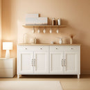68 Inch Buffet Cabinet With Storage Modern Farmhouse