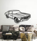 1970 Chevelle SS Perspective Metal Car Wall Art - MT1252