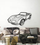 1970 Corvette LT1 Perspective Metal Car Wall Art - NC1253