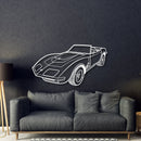 1970 Corvette LT1 Perspective Metal Car Wall Art - NC1253