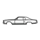 1972 Monte Carlo Metal Car Wall Art - NC0147