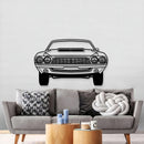 1972 Challenger Front View Metal Car Wall Art - MT1338