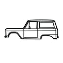 1972 Bronco Metal Car Wall Art - NC0145