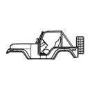 1976 CJ5 Renegade Metal Car Wall Art - NC0170
