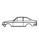 1977 Escort RS1800 Metal Car Wall Art - NC0174