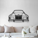 1978 Town Car Front View Metal Car Wall Art - MT1359
